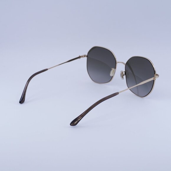 Jimmy Choo ASTRA/F/SK 0000 HA Sunglasses Gold Geometric Frame, Brown Lenses main image 7
